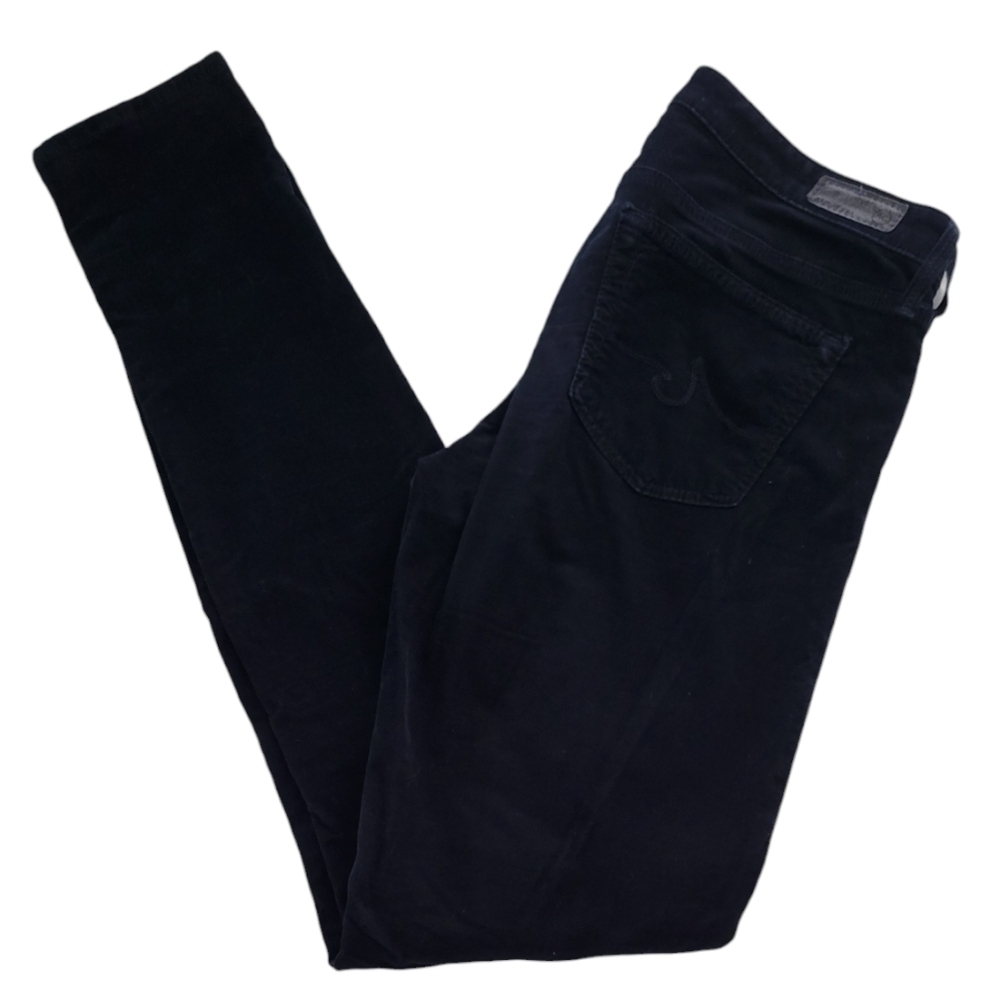 AG Navy the Legging Super Skinny Cords